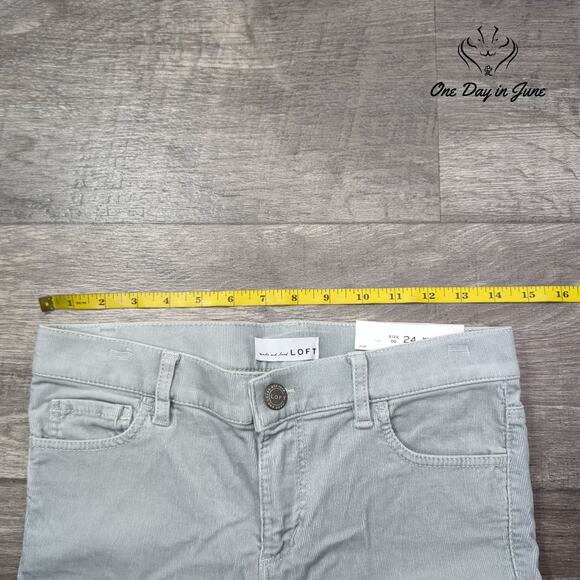 Loft Modern Skinny Corduroy Pants Size 24 (00) - Picture 3 of 6